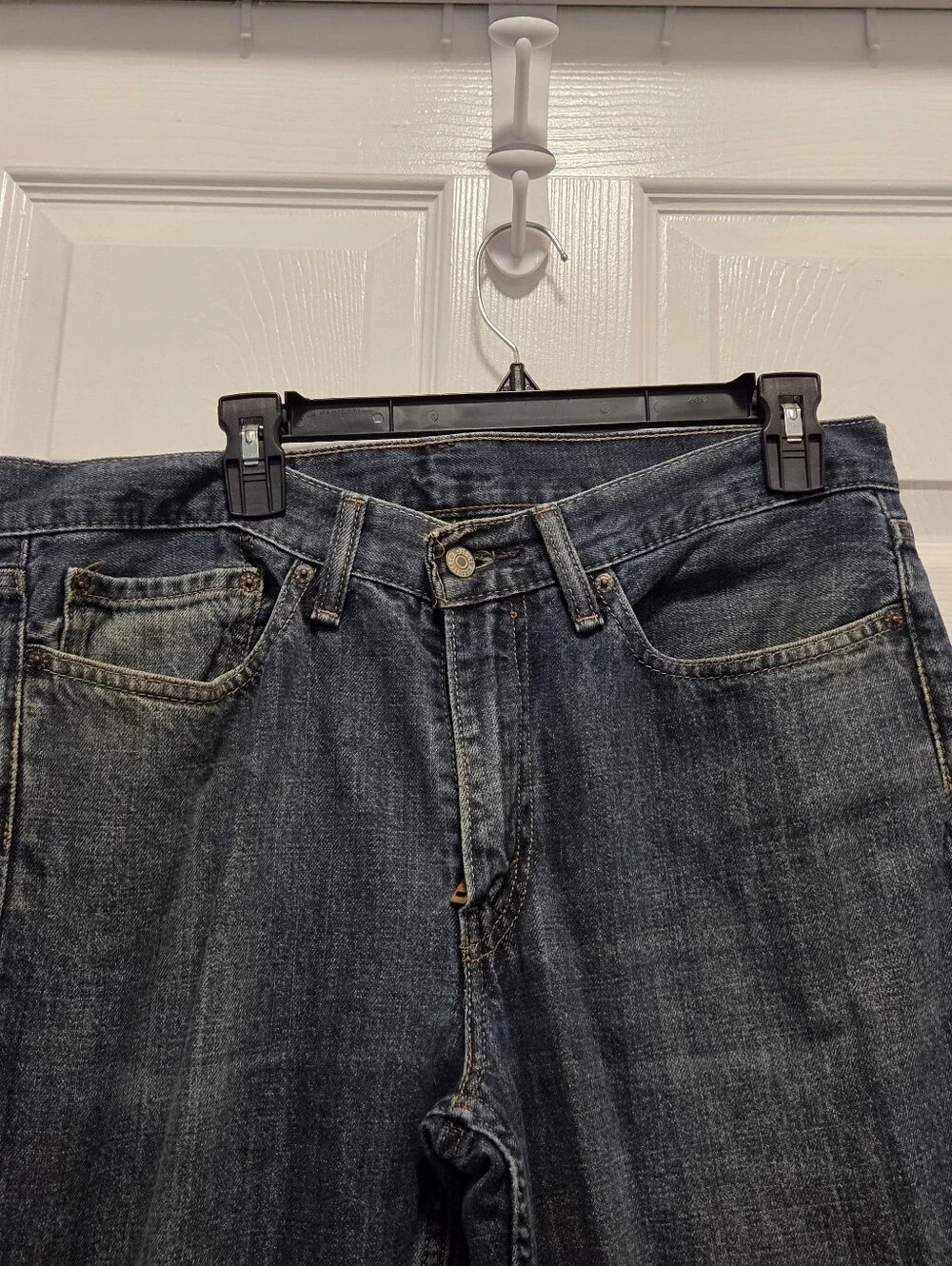 Levi's 514 Straight Leg Mens Jeans Size 34x30 Dark Indigo Denim